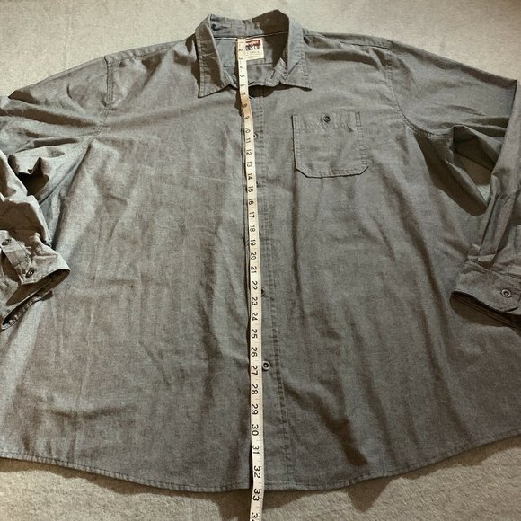 Wrangler Jeans Co Men's Shirt 3X Large Button Front Long Sleeve - Picture 5 of 7